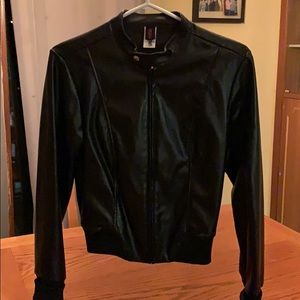 Womans black short coat